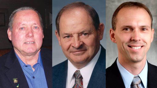 three photos of new auri board members