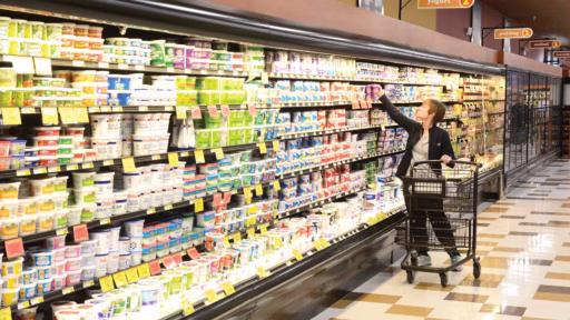 woman in grocery store