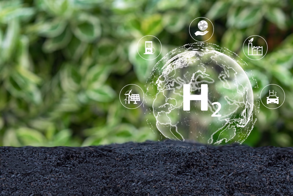 Graphic depicting Concept for clean hydrogen energy