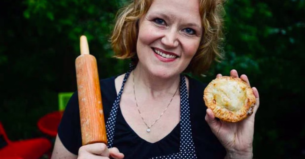 Photo of Sara Hayden, owner of Sara's Tipsy PIes
