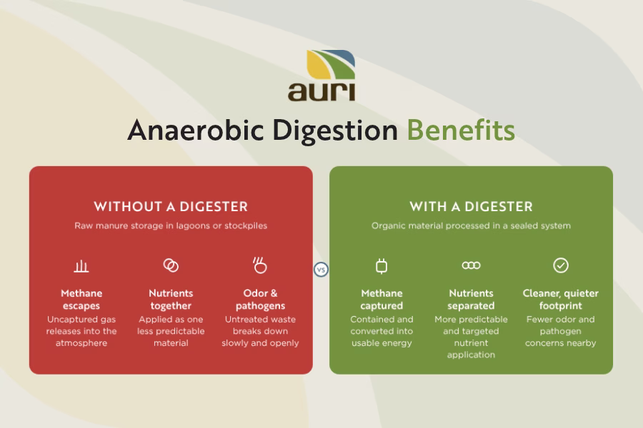 Benefits of anaerobic digestion.